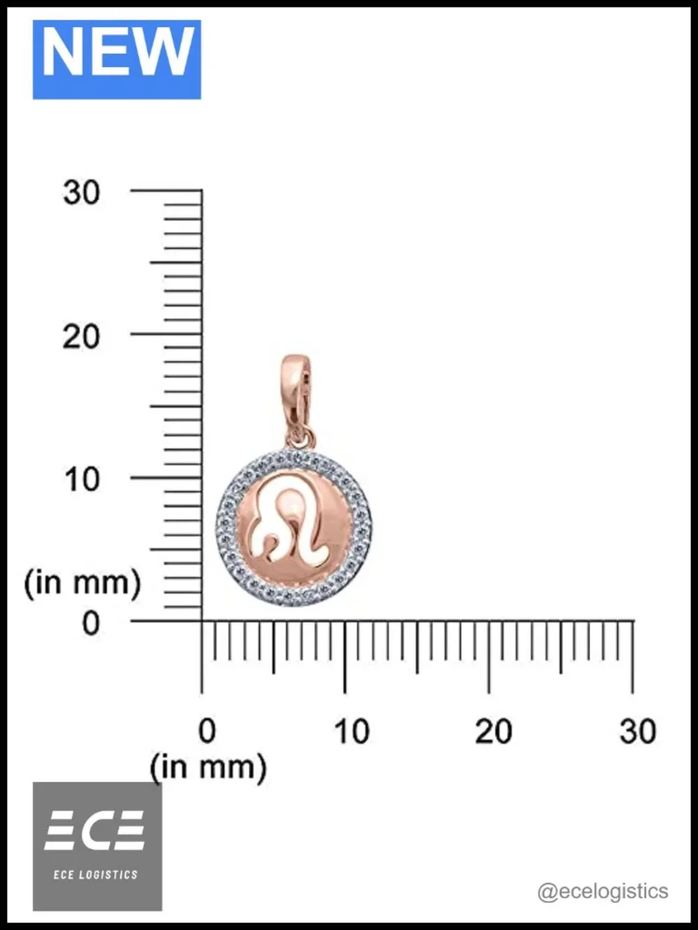 925 Sterling Silver Diamond Zodiac Pendant Necklace Women